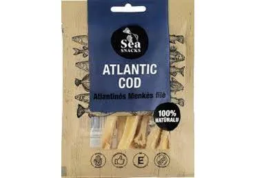 Atlantijas mencas kaltētas filejas strēmlītes SEASNACKS 30g