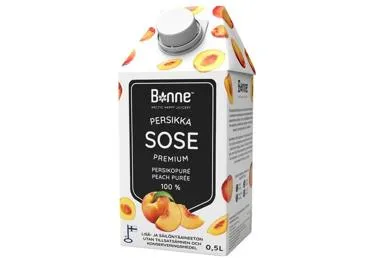 Virsikupüree 100%, BONNE, 500 ml