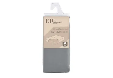 Palags ar gumiju 140x200+30cm tumši brūns