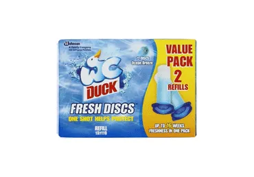 WC geel DUCK Ocean Breeze 2x36ml