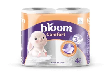 WC paber BLOOM Comfort Orange 3kih, 4rl