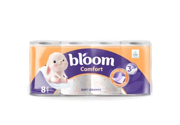 WC paber BLOOM Comfort Orange 3kih, 8rl