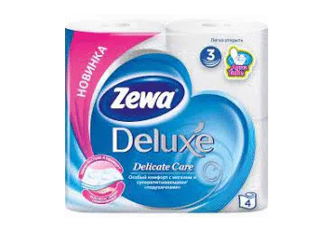 WC paber ZEWA Deluxe valge, 3kih,4rl