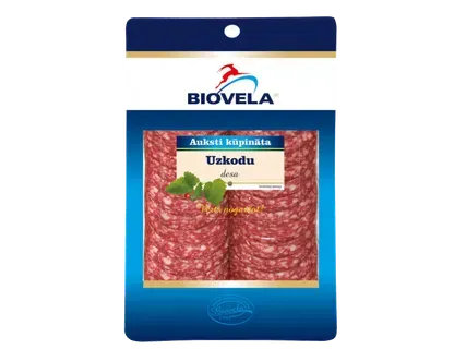 Biovela Salami šķēlēs "Uzkodu" 90g
