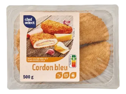 Chef Select Pildīta cāļa filejas krūtiņa panējumā "Cordon Bleu" 500g