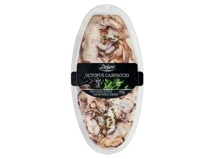 Deluxe Astoņkāju karpačo eļļā 150g