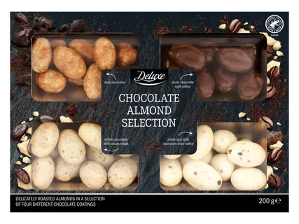 Deluxe Mandeles šokolādē 200g