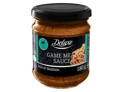 Deluxe Mērce ar medījuma gaļu 180g