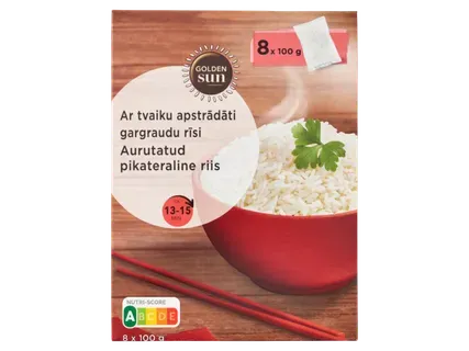 Golden Sun Gargraudu rīsi tvaicēti 800g