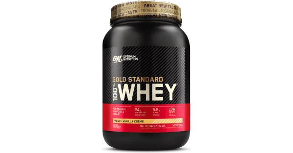 100% Whey gold std 900g vanillia