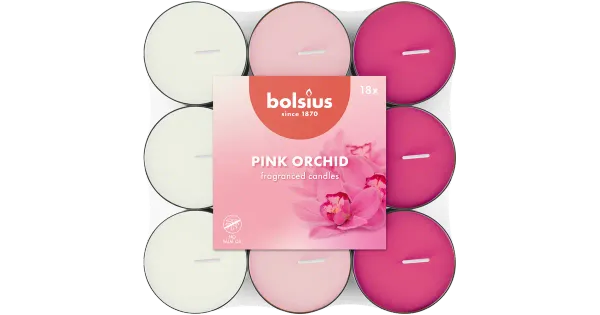18 lõhna-teeküünalt bolsius 3,5h orhidee