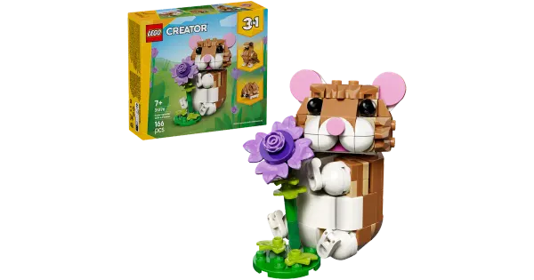 31376 võluv hamster ja lill