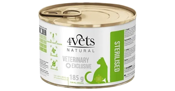 4Vets looduslik veterinaartoit, konserv seedehäiretega koertele 185 g