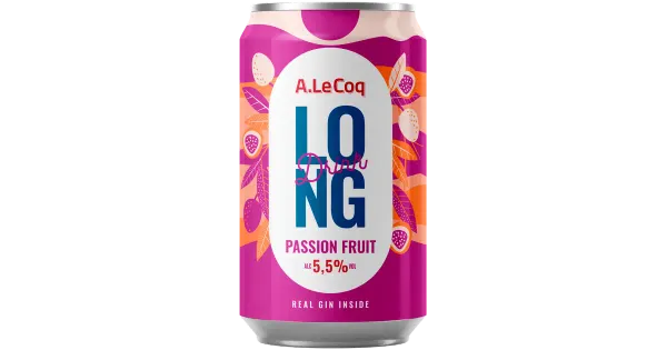 A. Le Coq Long Drink Passion Fruit muu alkohoolne jook 5,5%vol 330 ml