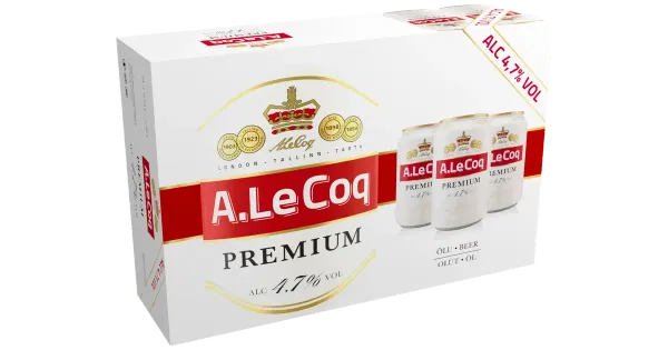 A. Le Coq Premium 4,7%vol õlu 7,92L
