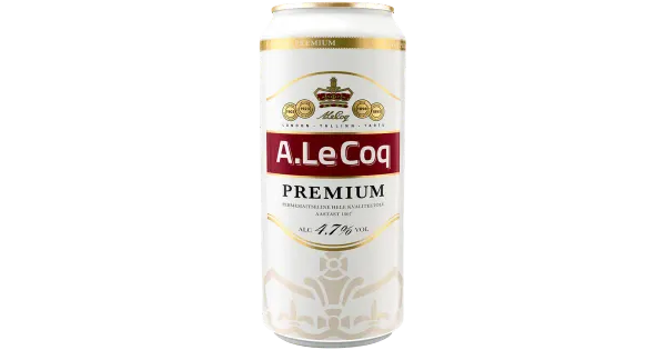 Hele õlu Premium, A. LE COQ, 500 ml purk