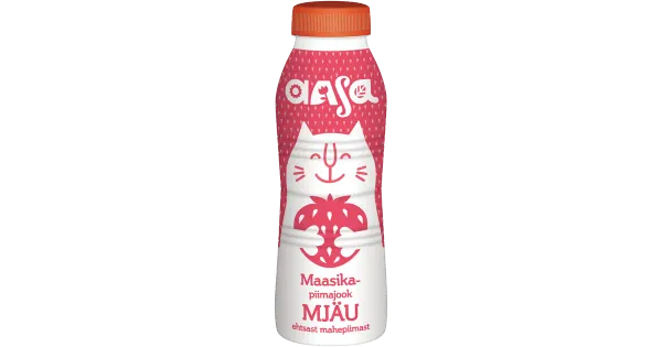 Aasa maasikamaitseline piimajook 2,3%, 450ml