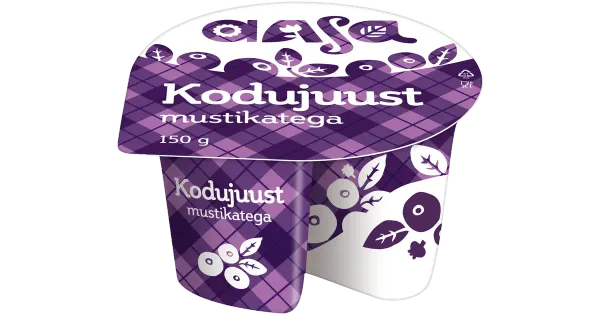 Aasa Mustikatega kodujuust, 150 g