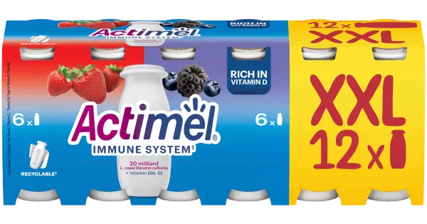 Actimel Jogurtijook 12x100g, maasika-mustika