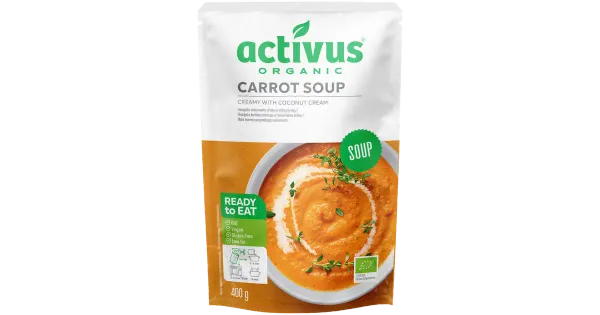 Activus koorene, mahe porgandisupp kookospiimaga 400g