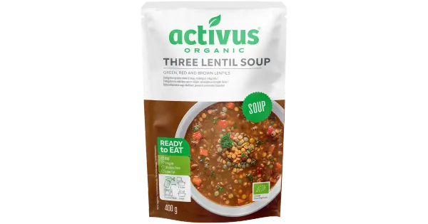 Activus öko kolme läätse supp 400g
