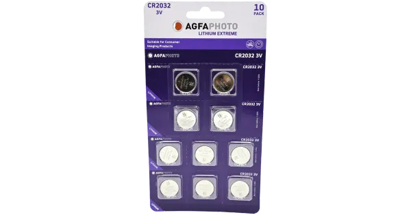 Agfaphoto patarei cr2032 10tk