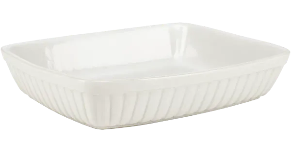 Ahjuvorm 28,5x22,5x5,5 cm, valge keraamika