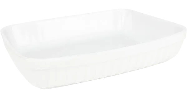 Ahjuvorm 32,5x25,5x6,5 cm, valge keraamika