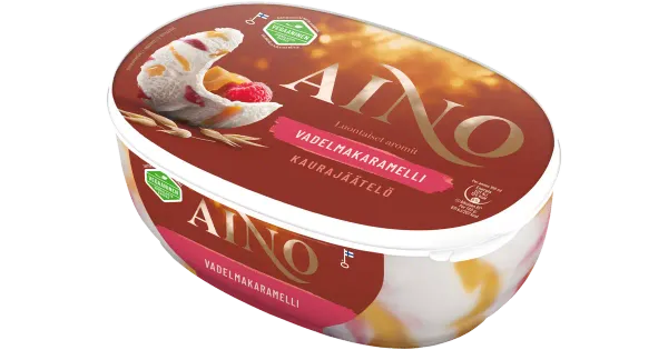 Aino Kaerajäätis Vaarika Ja Karramelllga 508g/850 ml