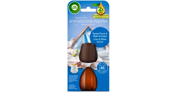 Air Wick Aroma Mist täide Linen ja White Orchid 20ml