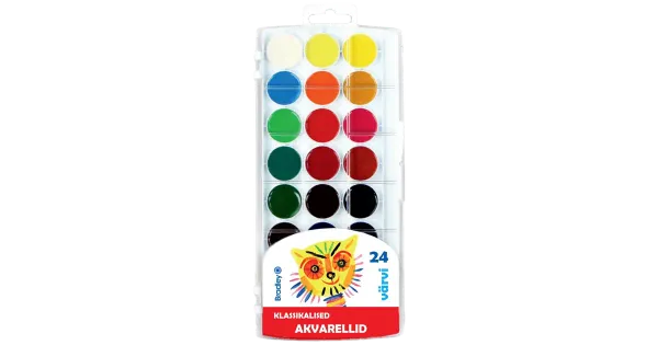 Akvarell 24 värvi, klassikaline