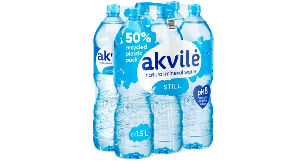 Akvile karboniseerimata mineraalvesi 6x1,5L