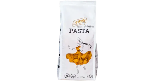 Al dente fusilli pasta 400g gluteenivaba