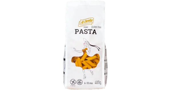 Pasta AL DENTE, Penne, gluteenivaba, maisijahu, 400g