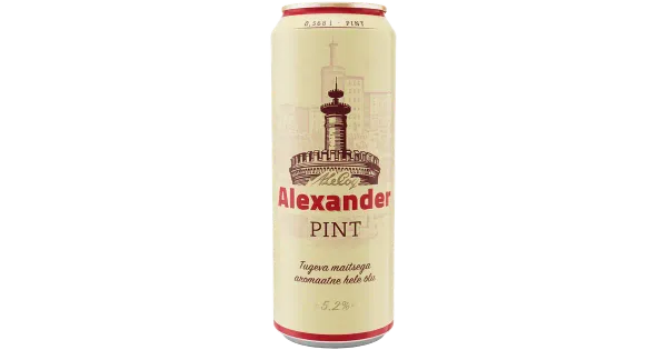 Hele õlu Alexander Pint, ALEXANDER, 568 ml purk
