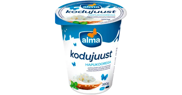 Alma Hapukoorega kodujuust, 380 g