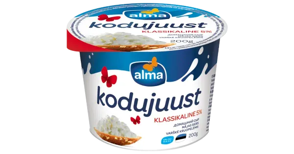 Alma Klassikaline kodujuust 5%, 200 g