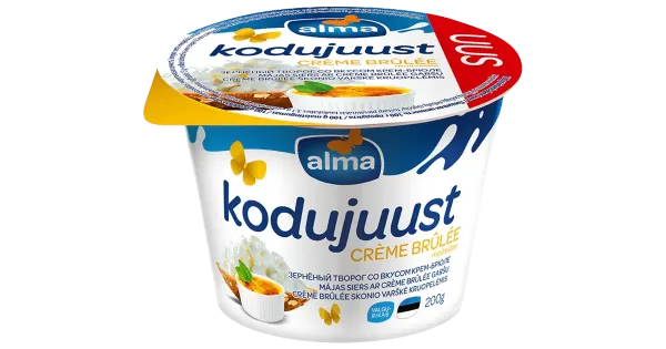 Alma Kodujuust crème brûlée maitseline, 200 g