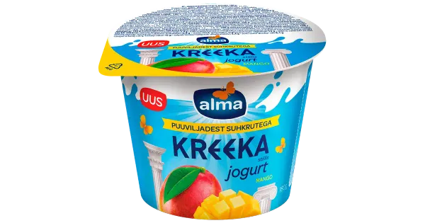 Alma kreeka stiilis jogurt mango puuviljadest suhkrutega 180g
