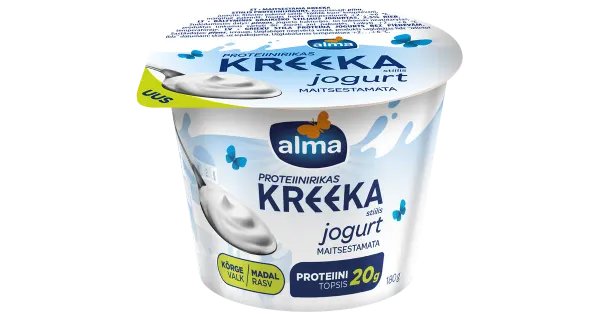 Alma kreeka stiilis proteiinijogurt maitsestamata, 180 g