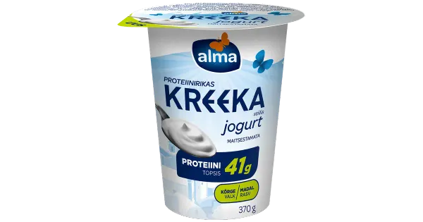 Alma Kreeka stiilis proteiinijogurt maitsestamata, 370 g
