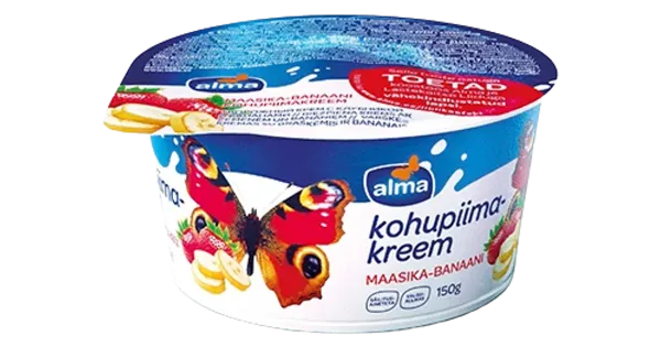 Alma Maasika-banaani kohupiimakreem, 150 g