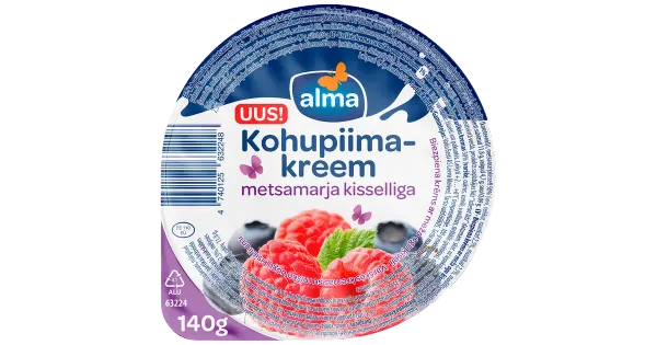 Alma Metsamarjakisselliga kohupiimakreem, 140 g