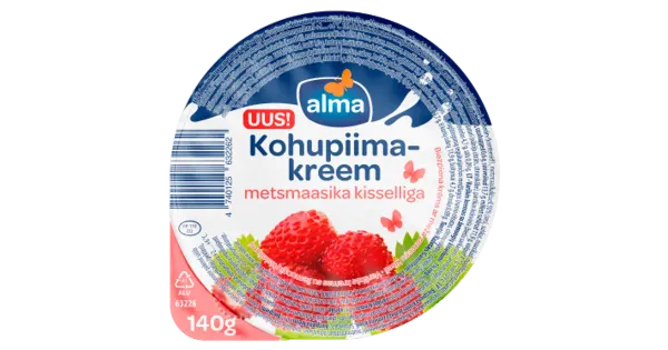 Alma Metsmaasikakisselliga kohupiimakreem, 140 g