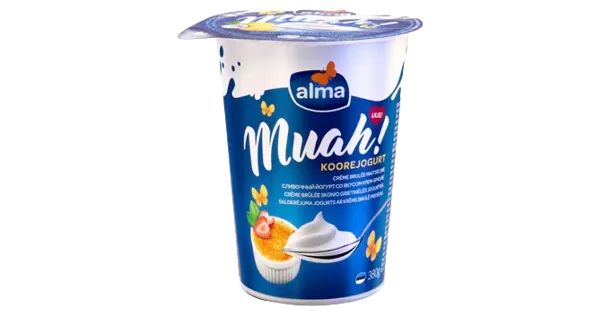 Alma Muah! creme-brulee koorejogurt, 380 g