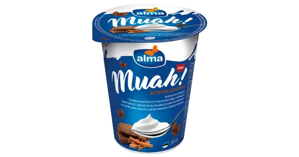 Alma Muah! rukkileiva-kaneeli koorejogurt, 380 g
