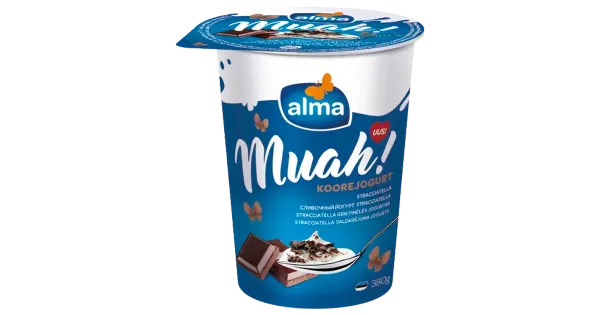Alma Muah! stracciatella koorejogurt, 380 g