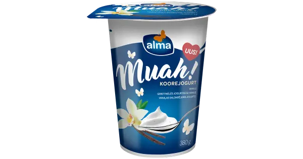 Alma Muah vanillimaitseline koorejogurt, 380 g