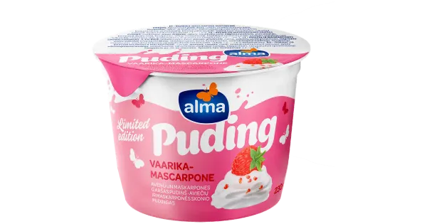 Alma puding vaarika-mascarpone maitseline, 230g
