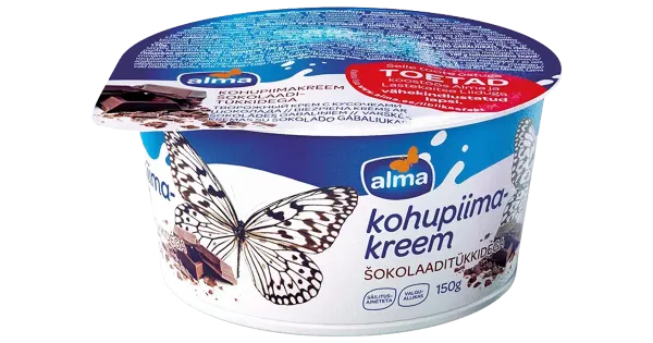 Alma Šokolaaditükkidega kohupiimakreem, 150 g